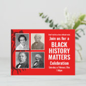 Invitation HISTOIRE NOIRE moderne MOIS, moteur photo (Debout devant)