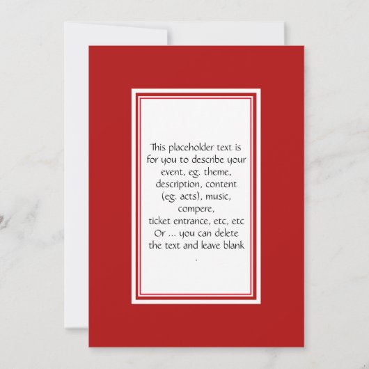 Invitation HISTOIRE NOIRE MOIS Fête de la première puissance (Dos)