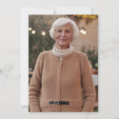 Invitation Histoires, Sagesse et Amour Fête du 80e anniversai (Dos)