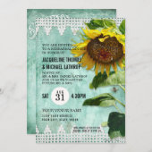 Invitation Hive de clôture en bois peinte à la main (Devant / Derrière)