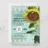 Invitation Hive de clôture en bois peinte à la main (Devant)