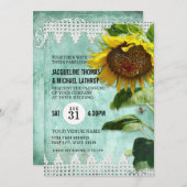 Invitation Hive de clôture en bois peinte à la main (Devant / Derrière)