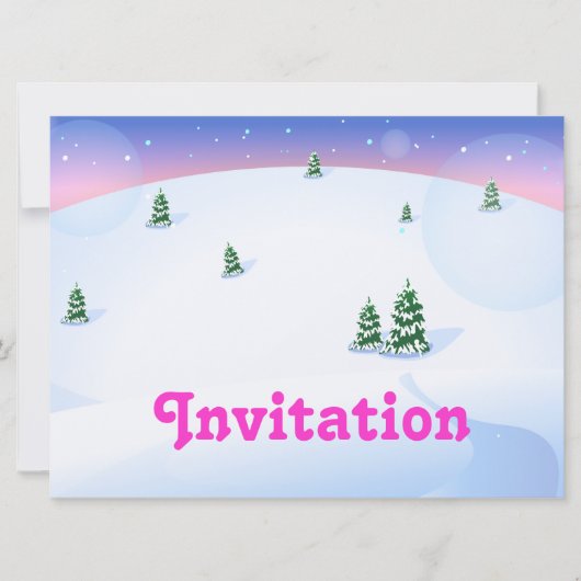 Invitation Hiver (Devant)