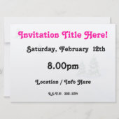 Invitation Hiver (Dos)