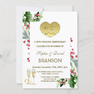 Invitation Hiver 50e anniversaire de Mariage Nous le faisons
