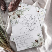 Invitation Hiver À feuillage persistant bébé son froid Baby s