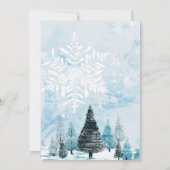 Invitation Hiver à feuillage persistant bébé son froid extéri (Dos)