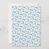 Invitation Hiver à feuillage persistant feuillage aquarelle b (Dos)