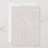 Invitation Hiver Animaux des bois Photo 1er anniversaire (Dos)