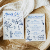 Invitation Hiver Apres Bachelorette de ski