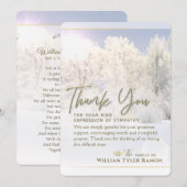 Invitation Hiver Arbres Sympathie Merci 5 x 7 (Devant / Derrière)