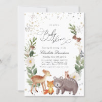 Hiver Arctique Animaux Baby showers neutres selon