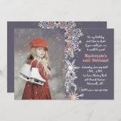 Invitation hiver au patin à glace (Devant / Derrière)