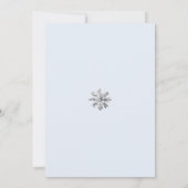 Invitation Hiver Bébé Polar Ours Baby shower de famille (Dos)