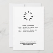 Invitation Hiver Black Après toute la journée 40e fête d'anni (Dos)