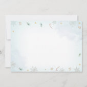 Invitation Hiver Blue Truck Snow Fun Boy Premier anniversaire (Dos)