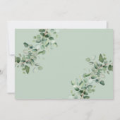 Invitation Hiver Bois Animaux Baby Boy Douche (Dos)