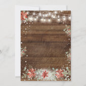 Invitation Hiver Bois rustique Un bébé brasse du Baby shower (Dos)