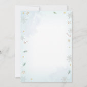 Invitation Hiver Camion Bleu Plaisir de neige Garçon Premier  (Dos)