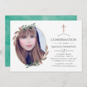 Invitation Hiver Confirmation de la végétation rustique (Devant / Derrière)