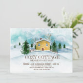 Invitation hiver Cottage (Debout devant)