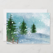 Invitation hiver Cottage (Dos)