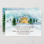 Invitation hiver Cottage (Devant / Derrière)