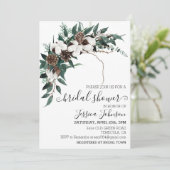 Invitation Hiver Cotton Fête des mariées de verdure (Debout devant)