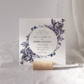 Invitation Hiver Delicate Hydrangea Floral Mariage