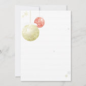 Invitation Hiver Élégance Mariage de Noël (Dos)