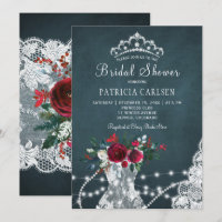 Hiver élégante rustique fleurie chic douche nuptia