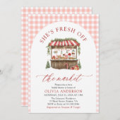 Invitation Hiver En vichy Fraîchement Hors Fête des mariées D (Devant / Derrière)