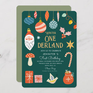Invitation Hiver Fête de l'Onederland Premier anniversaire
