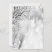 Invitation Hiver, Fête de Noël d'entreprise (Dos)