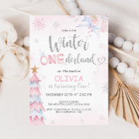 Hiver Fille Onederland Anniversaire rose Argent