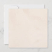 Invitation Hiver Floral rose Brunch Fête des mariées mousseus (Dos)