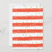 Invitation Hiver Floral Thé de Noël Deuxième fête d'anniversa (Dos)