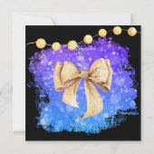 Invitation *~* Hiver Gel Fête de Noël (Dos)