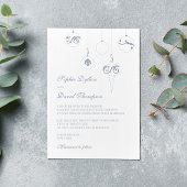 Invitation Hiver Ice Bleu Noël Bauble Ornements Mariage