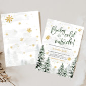 Invitation Hiver Il fait froid dehors du Baby shower