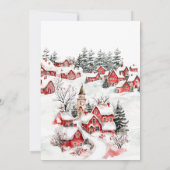 Invitation Hiver Il faut un Baby shower de village (Dos)