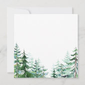 Invitation Hiver Il ou Elle Genre Reveillez Forêt (Dos)