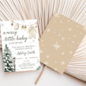 Invitation Hiver Joyeux Baby shower Vêtements de bébé