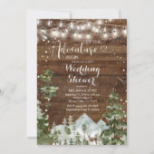 Invitation Hiver Laissez l'aventure commencer Wedding shower (Devant)
