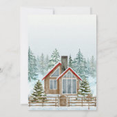 Invitation Hiver merveilleuse maisons noël (Dos)