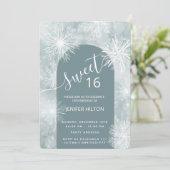 Invitation Hiver merveilleux aquarelle flocon doux 16 (Debout devant)