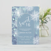 Invitation Hiver merveilleux aquarelle flocon doux 16 (Debout devant)