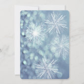 Invitation Hiver merveilleux aquarelle flocon doux 16 (Dos)