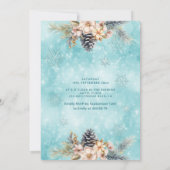 Invitation Hiver merveilleux fleurie Adorable robe sucrée 16 (Dos)