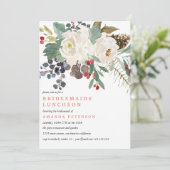 Invitation Hiver mystique | Bridesmaiers Mariage de déjeuner (Debout devant)